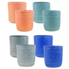 MCarr 16PC 5.5" Small Planter Set Mixed Colors