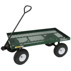 Millside 20"x38" Metal Deck Wagon w/ Flat Free Tires