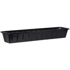 Novelty 36" Polypro Flower Box Planter Black