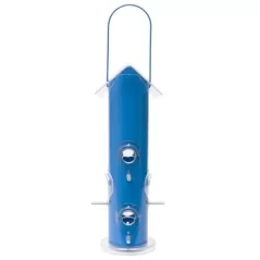 Perky Pet Blue Metal Tube Feeder