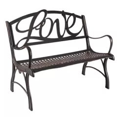Painted Sky Loveseat Love Iron