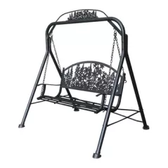 Painted Sky Swing Wildflower Bronze Iron