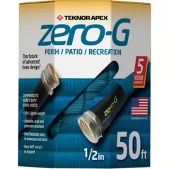 Teknor 1/2"x50' Hose Zero-G Porch & Patio