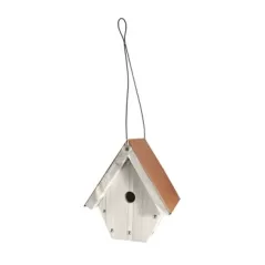 Woodlink Nantucket Wren House CopperTop White Wood