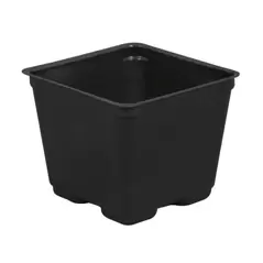 Gro Pro Square Plastic Pot Black 4 in (880/Cs)
