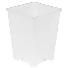 Gro Pro Premium White Square Pot 6 in x 6 in x 8 in (100/Cs)