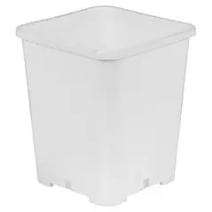 Gro Pro Premium White Square Pot 7 in x 7 in x 9 in (100/Cs)