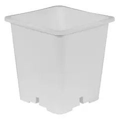 Gro Pro Premium White Square Pot 9 in x 9 in 10.5 in (100/Cs)