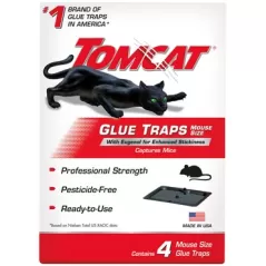 Tomcat Mouse Glue Trap w/ Eugenal 4pk
