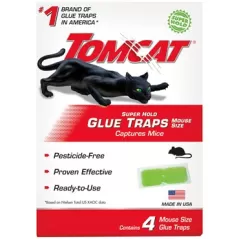 Tomcat Mouse Glue Trap Super Hold 4pk