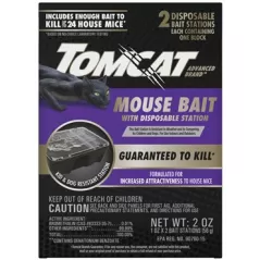 Tomcat 2pk Advanced Tier 1 Disposable Mouse Bait Station