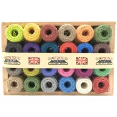 Bosmere Nutscene Wood Crate 24 Mini Twine Spools