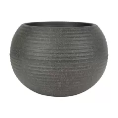 HC 12" Atlas Planter Brown River Rock