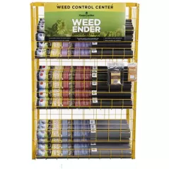 Master Gardner Gravity Fed Fabric Display Rack With Master Gardner Sign