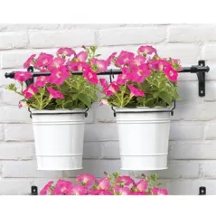 Panacea 16" Milkhouse Oval Vertical Gardening Wall Planter Kit With Expandable Bar Boxed