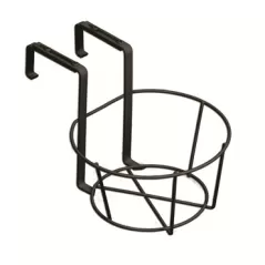 Panacea 8" Ring Over The Deck Adj Flower Pot Holder Black