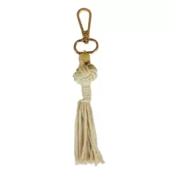 Primitive Natural Knotted Key Chain