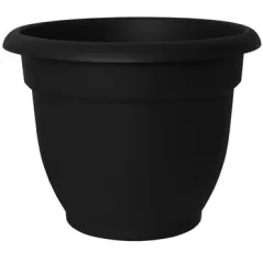 Bloem 10" Ariana with Grid Planter Black*