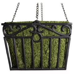 SuperMoss 12" Blackhammer Hanging Basket London Square