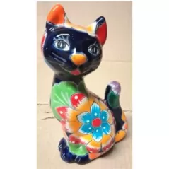 Talavera Cat Looking Back
