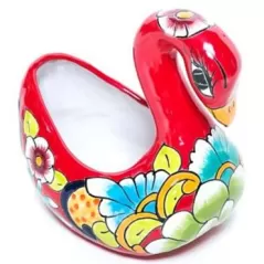 Talavera Small Swan Planter
