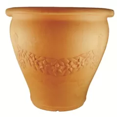 Tusco 14" Garland Urn Washed Terra Cotta