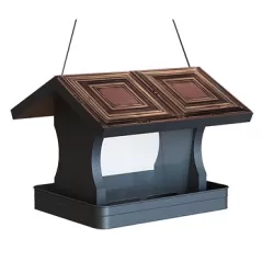 Woodlink Vintage Tin Panel Roof Hopper Feeder