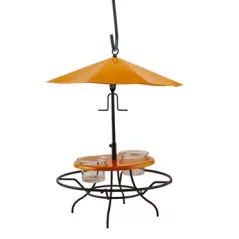 Woodlink Oriole Patio Table with Umbrella Jelly Feeder