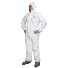 ProWorks Disposable Coverall, Microporous, Elastic Wrist, Ankles, Hood, & Boots, White, XL 25/CS