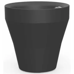 Crescent 22" Rim TruDrop Planter Caviar Black