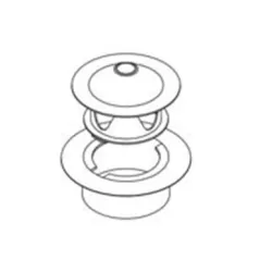 DECLOET 3" POLY ADAPTER c/w DIFFUSER