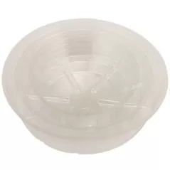 Gardener Select 12" Deep Dish Clear Plastic Saucer