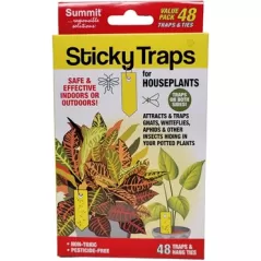 Summit 48ct Sticky Traps for Houseplant Insects (12/CS)
