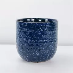 PHG 4.5"x4.5" Pebble Beach Planter Indigo Splash 8/CS