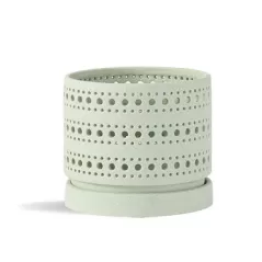 PHG 7.5"x6.5" Moon Gate Orchi Orchid Planter Sand Sage Green