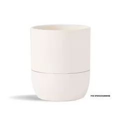 PHG 5"x5.5" Urban Dweller Self-Watering Pot Bright White