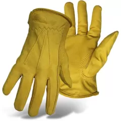 BOSS Large Yellow Cowhide Leather Palm