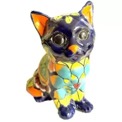 Talavera 6.5" Kitten Statue