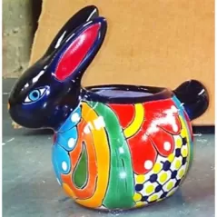 Talavera Rabbit Planter Mini