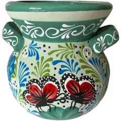 Talavera 10" Bella Especial Moreliana Pot Teal