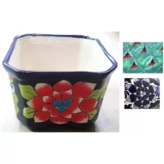 Talavera 6" Square Planter with Feet