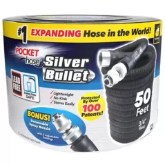 Telebrands 50' Pocket Hose Silver Bullet