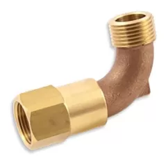 Swivel Elbow, 3/4"FPT x MHT Brass QCS Series