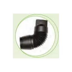 ADS Expandable Downspout Adapter Barb Black HDPE Single Wall | DFE0473AA