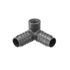 Gray PVC Reducing Elbow 1 in. x 3/4 in. Insert x Insert x FIPT Side Outlet | 1414131