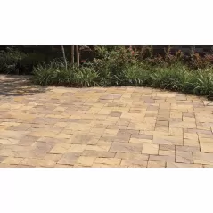 Paver Stone, 2-3/8" 3 Tone Brown 3-Piece Combo Venetian Stone Heritage