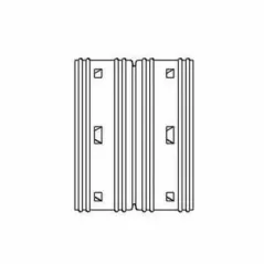 ADS External Coupler, Snap HDPE Single Wall Black 8" | DFECPS080