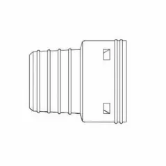 Adapter, 4"Snap Black Hdpe Smooth Single Wall Clay |  0462AA