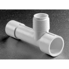 PVC Tee 1 in. Socket x Slip x MPT | 7611