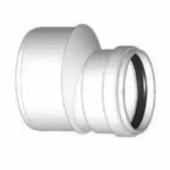 Increaser Bushing, 6" x 4"Spigot x Gasketed PVC SDR-35 Eccentric